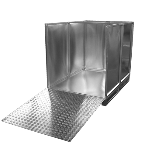 Caja de paletas de aluminio de diseño especial